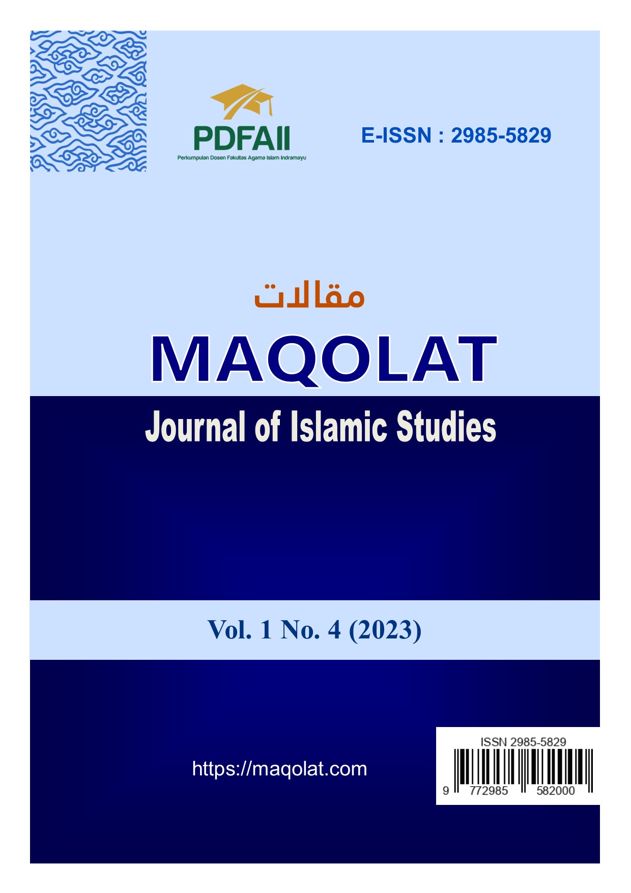 					View Vol. 1 No. 4 (2023): Transformative Islamic Thought Based on the Qur'an
				